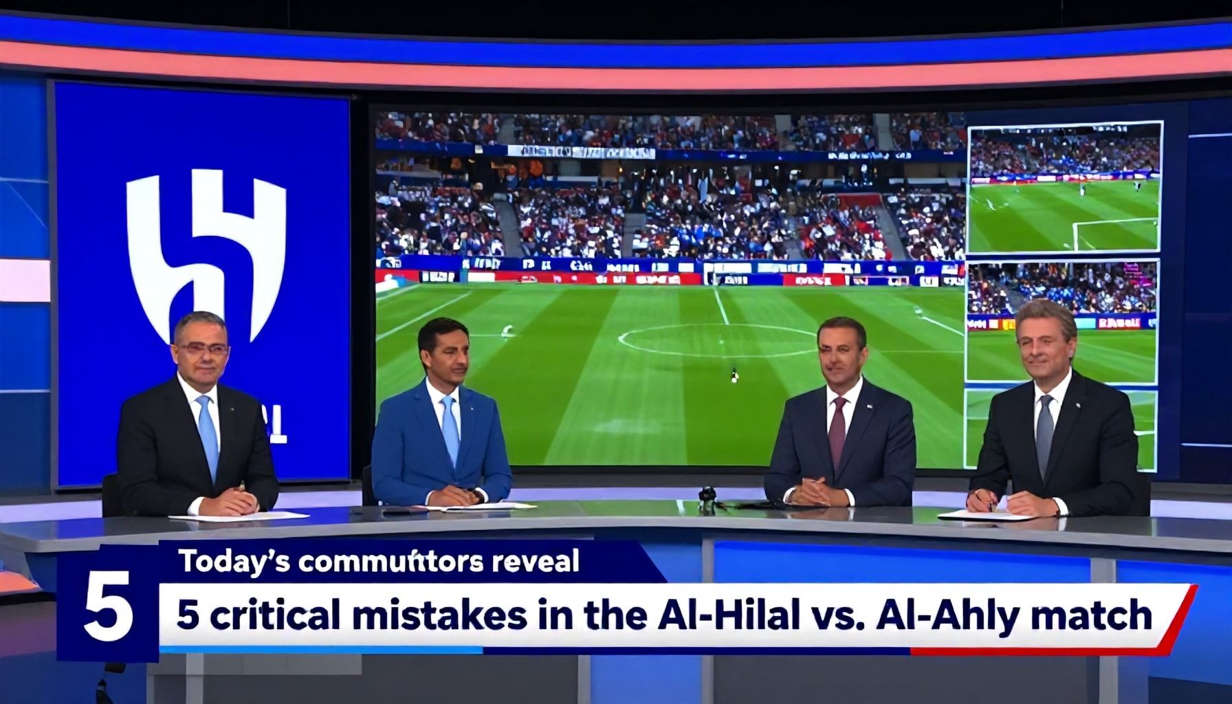 معلقو اليوم يكشفون 5 أخطاء حاسمة في مباراة الهلال والأهلي