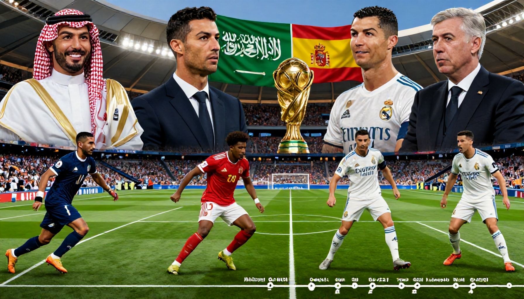 مواجهات التاريخ بين العملاقين السعودي والإسباني