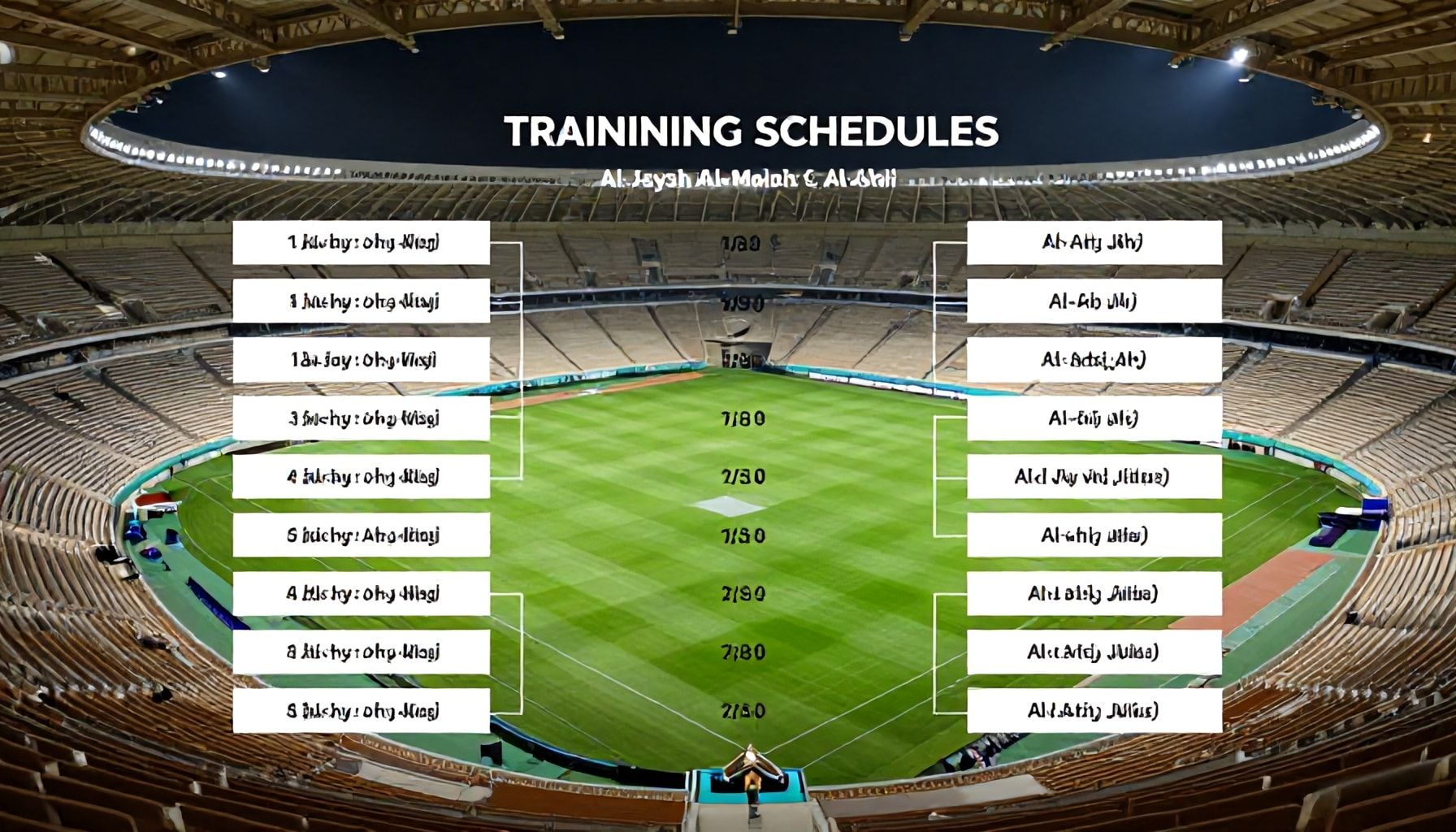 مواعيد التدريبات النهائية وجاهزية الملاعب في الرياض