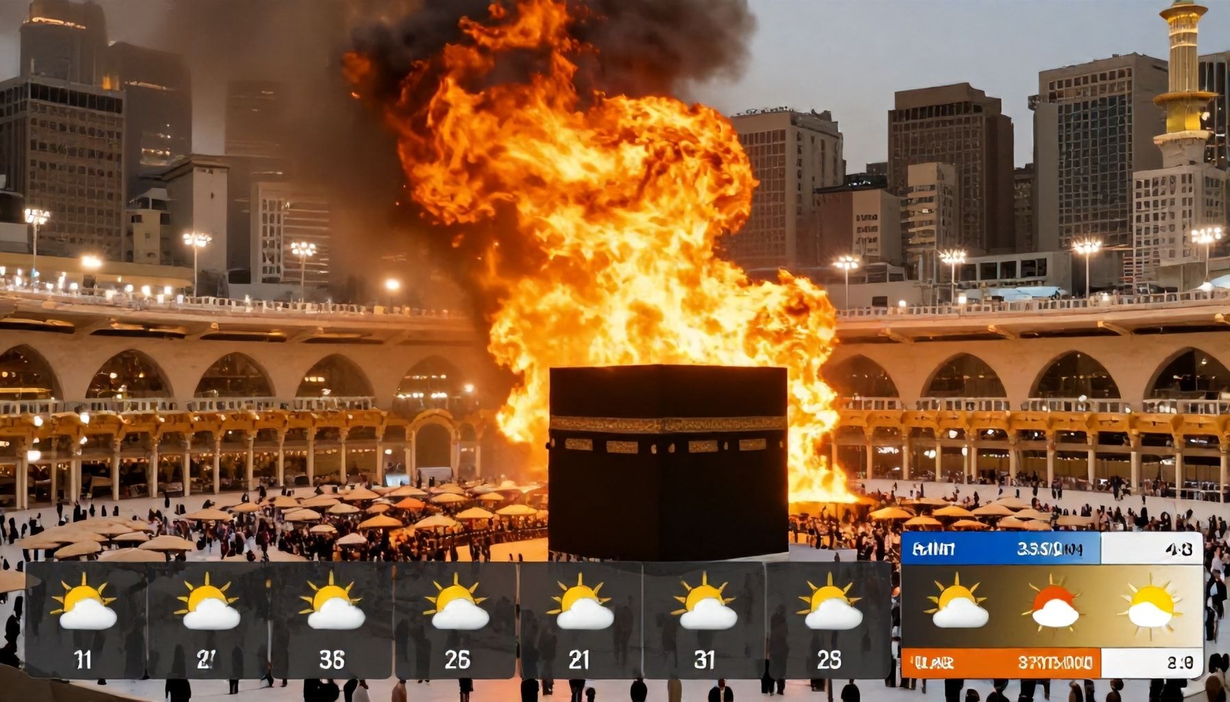 موجة حر غير مسبوقة تضرب مكة في شهر مايو