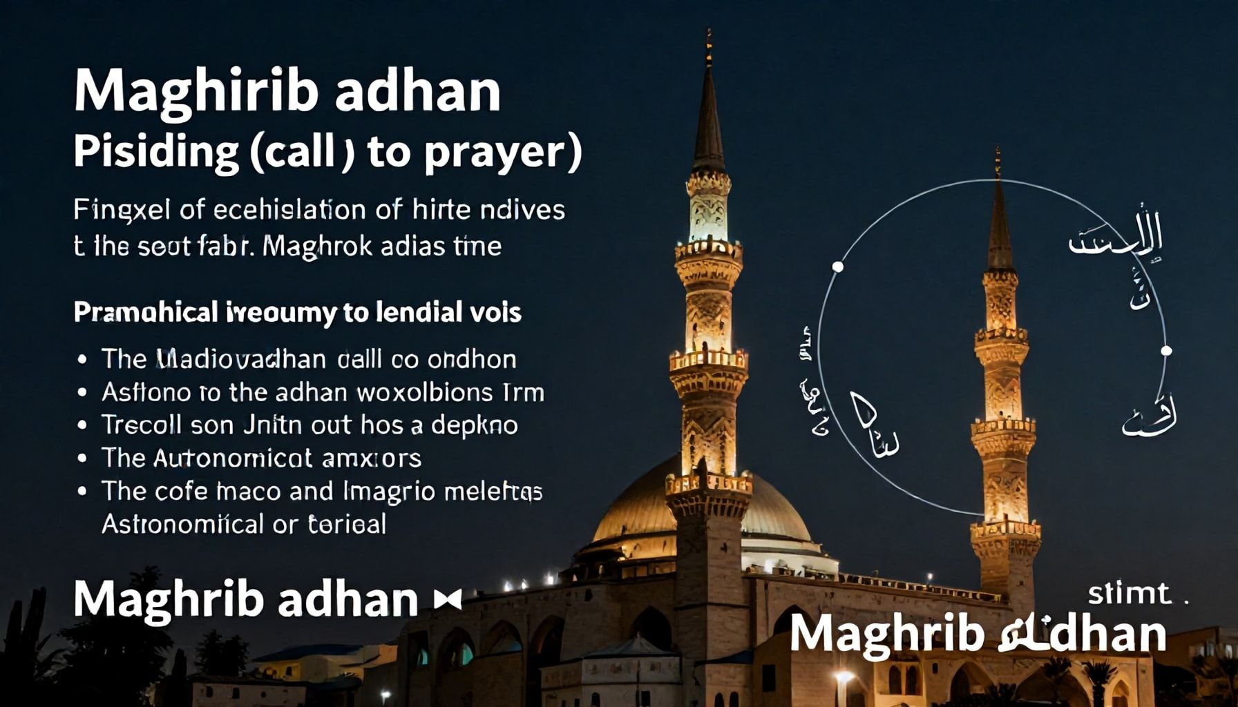 موعد أذان المغرب ودلالاته الدينية والفلكية