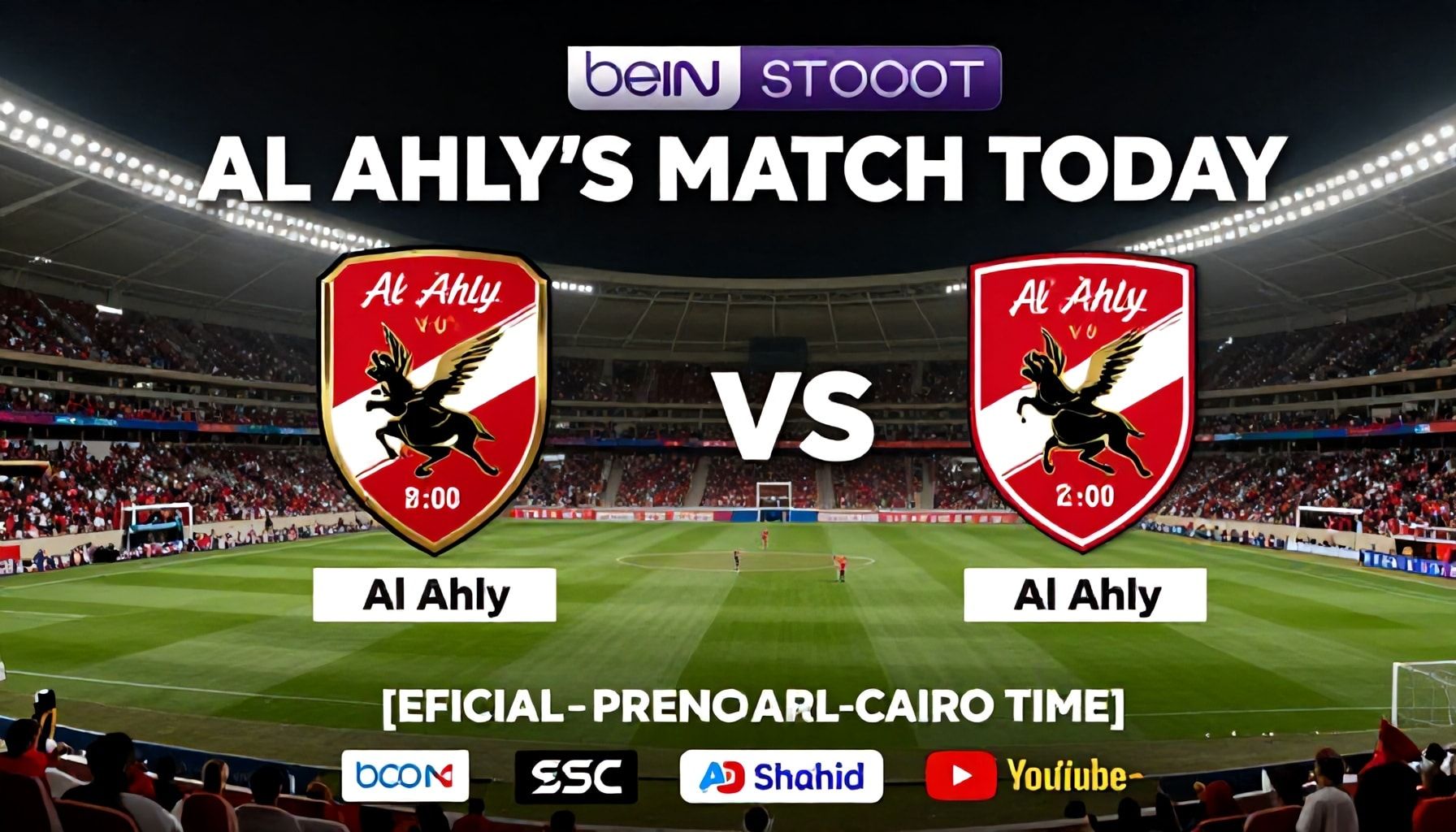 موعد مباراة الأهلي اليوم والقنوات الناقلة رسميًا
