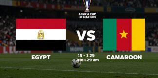 مصر تواجه الكاميرون في مباراة الإياب بكأس أفريقيا يوم 29 يناير
