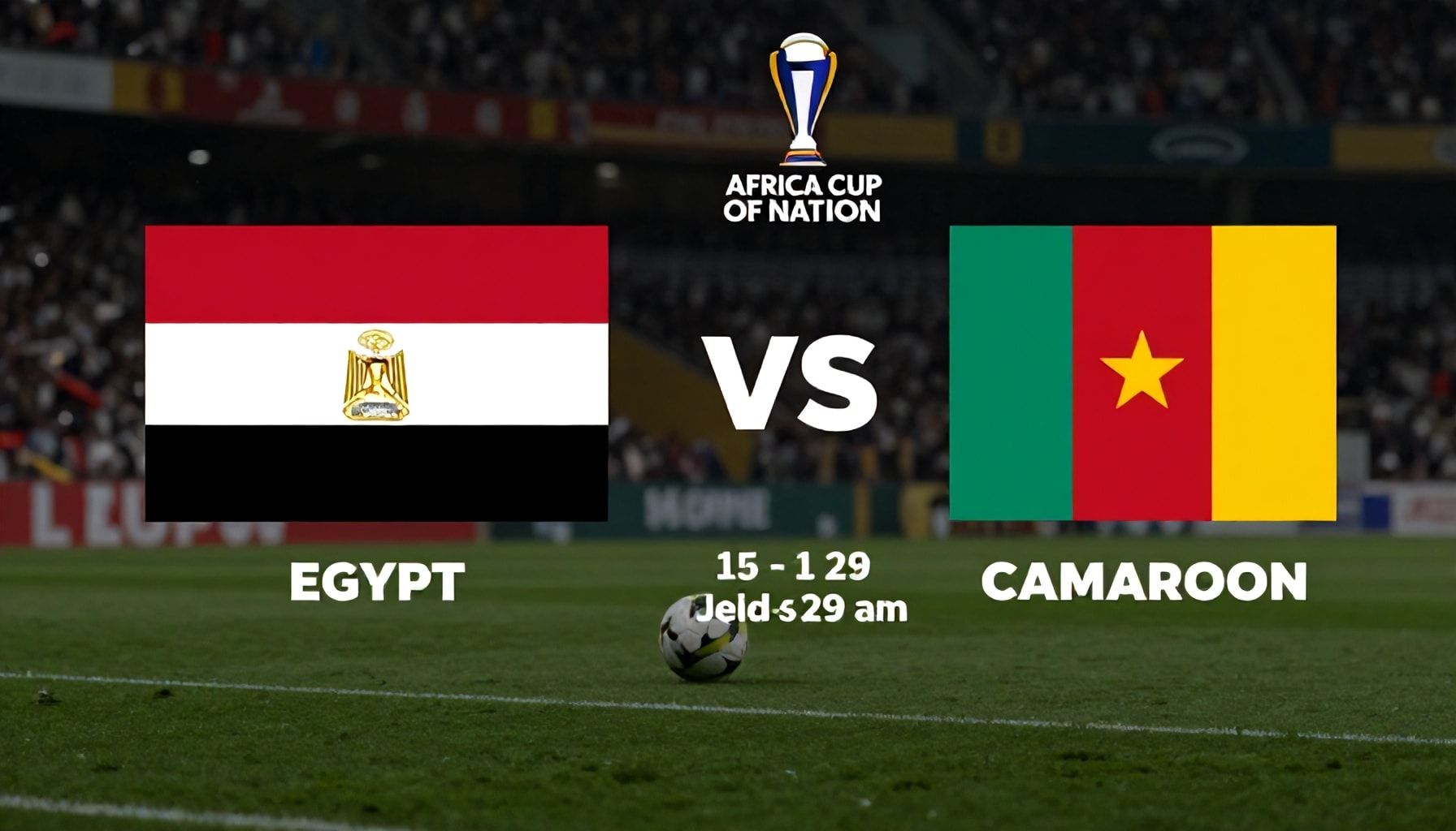 مصر تواجه الكاميرون في مباراة الإياب بكأس أفريقيا يوم 29 يناير