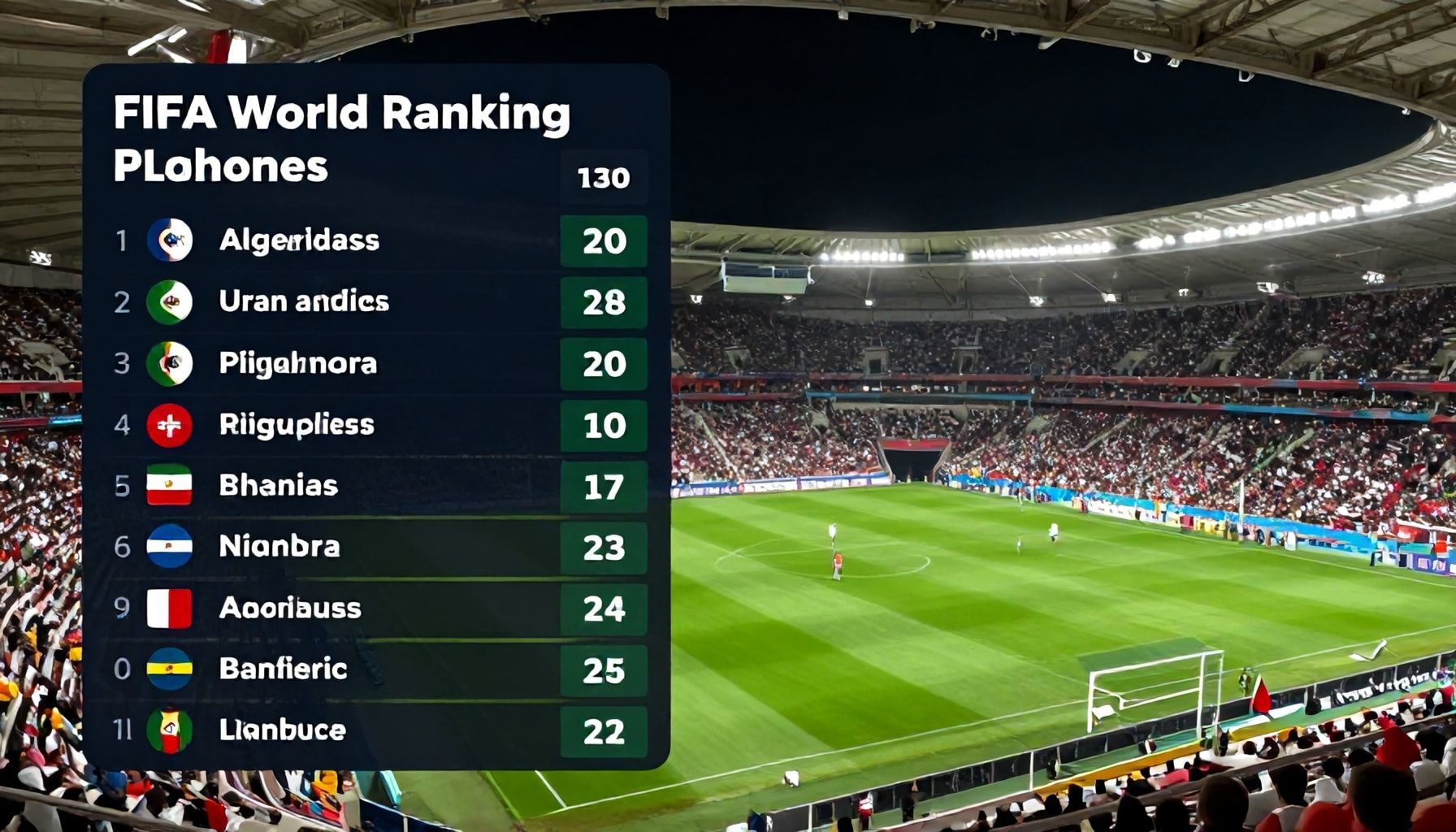 موقع الجزائر في الترتيبات العالمية قبل المباراة الودية