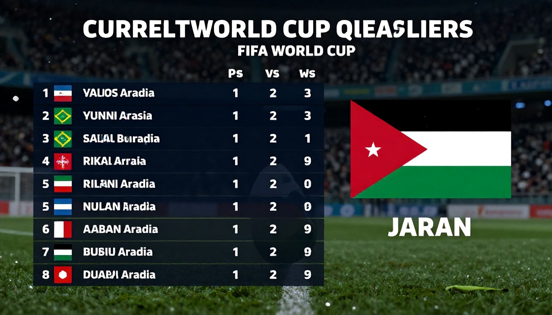 موقع السعودية في تصفيات كأس العالم قبل مواجهة الأردن
