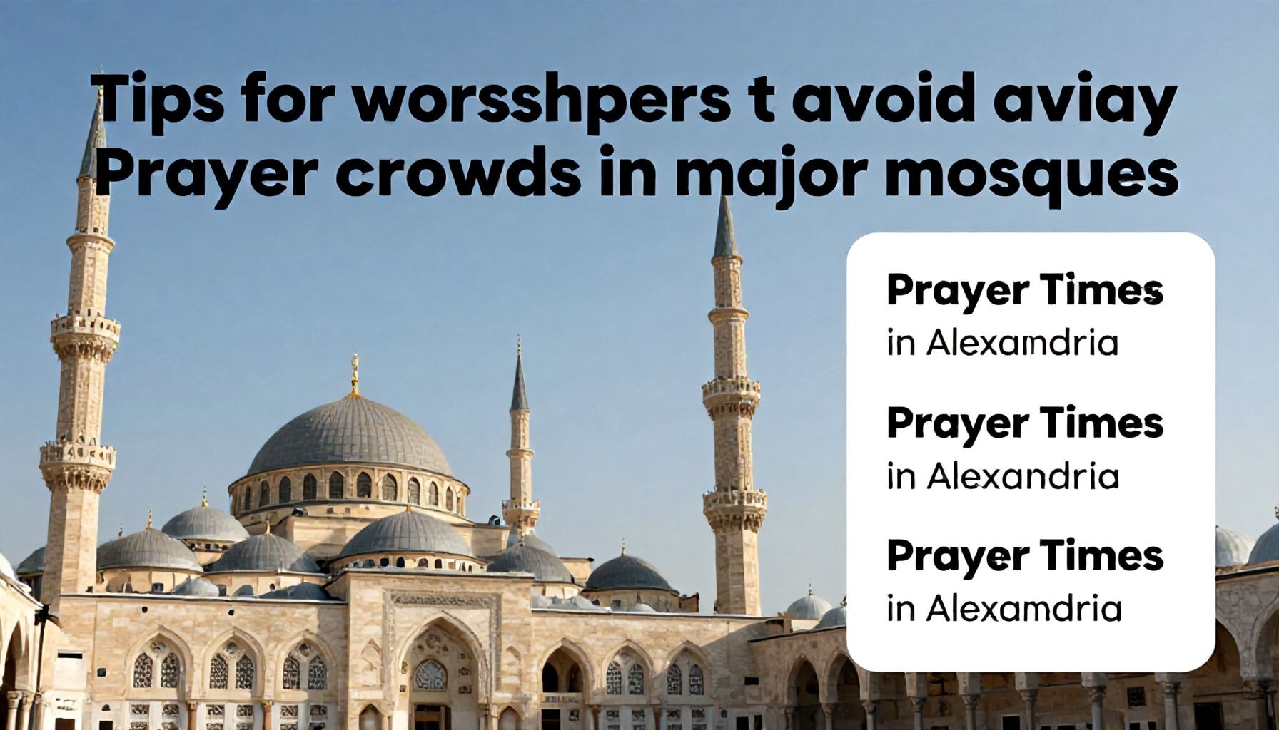 نصائح للمصلين لتجنب زحام الجمعات في المساجد الكبرى