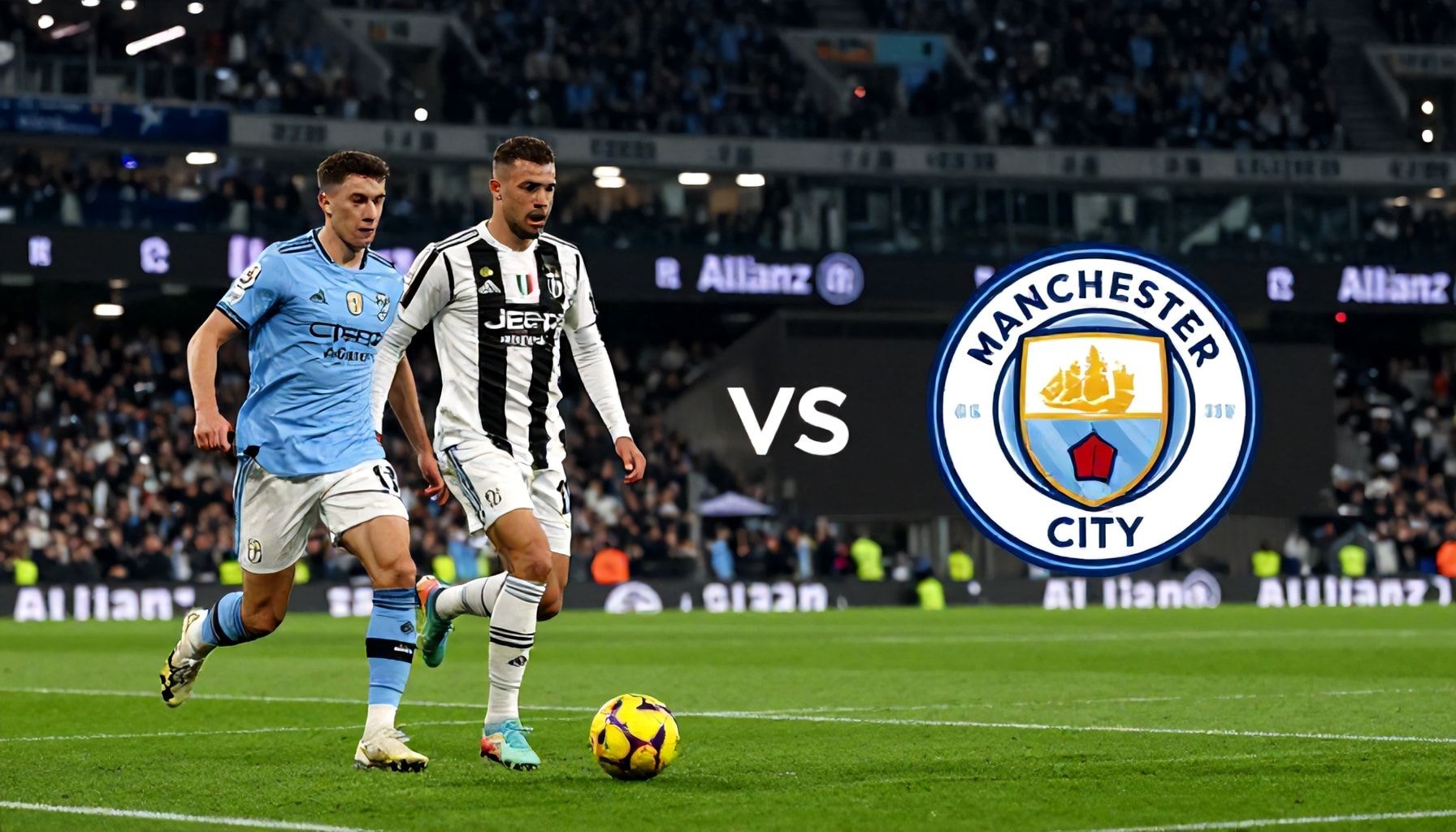 يوفنتوس يواجه مان سيتي في تحدٍ أوروبي بملعب تورينو غدًا