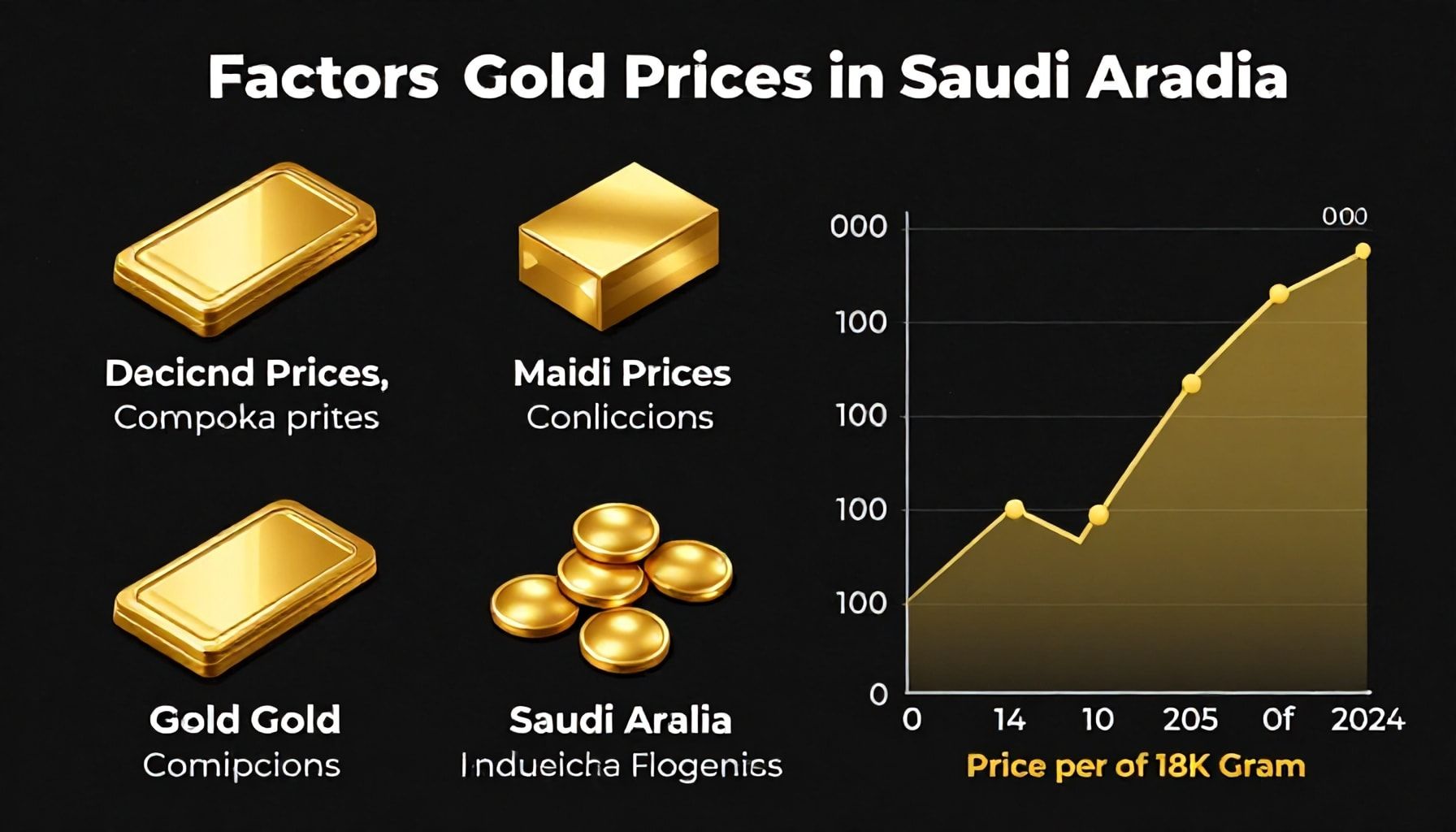 ٤ عوامل تؤثر في أسعار الذهب بالسعودية
