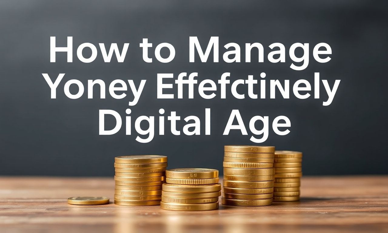 كيفية إدارة أموالك بفعالية في العصر الرقمي