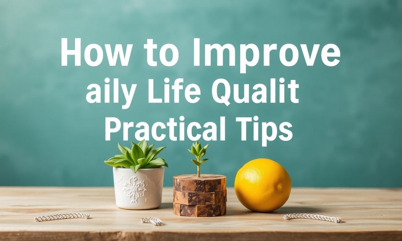 كيفية تحسين جودة الحياة اليومية: نصائح عملية