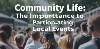 الحياة المجتمعية: أهمية المشاركة في الأحداث المحلية