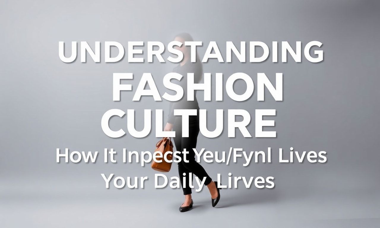 فهم ثقافة الأزياء: كيف تؤثر على حياتنا اليومية