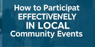 كيفية المشاركة الفعّالة في فعاليات المجتمع المحلي