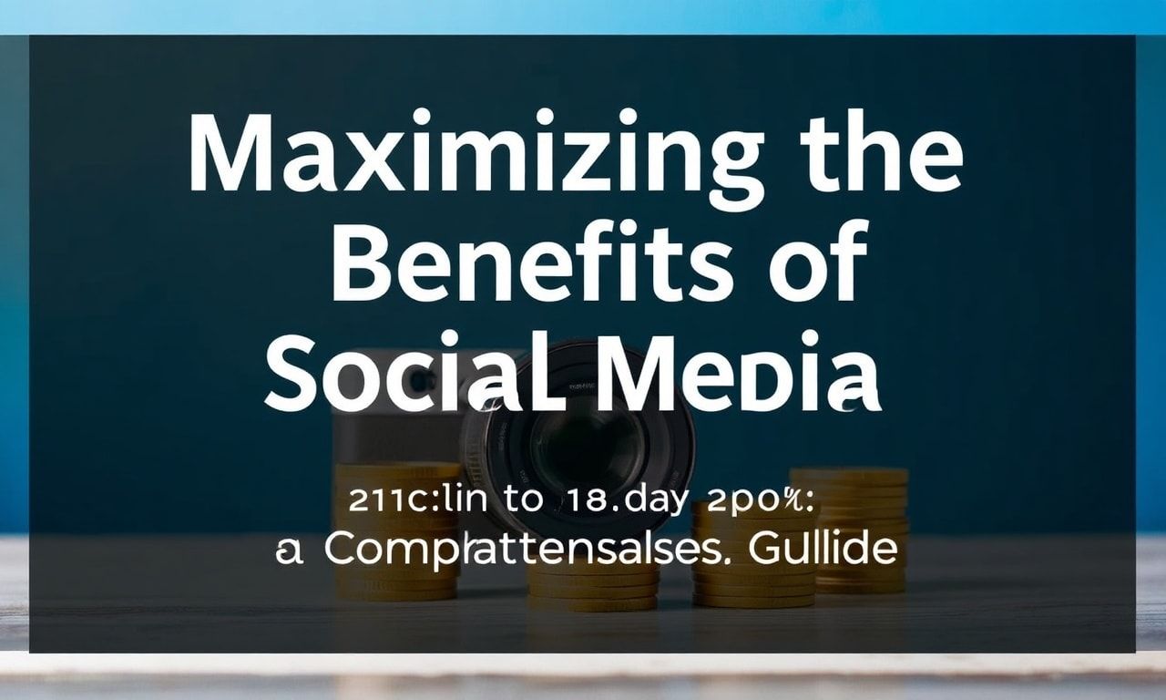 الاستفادة القصوى من وسائل التواصل الاجتماعي: دليل شامل