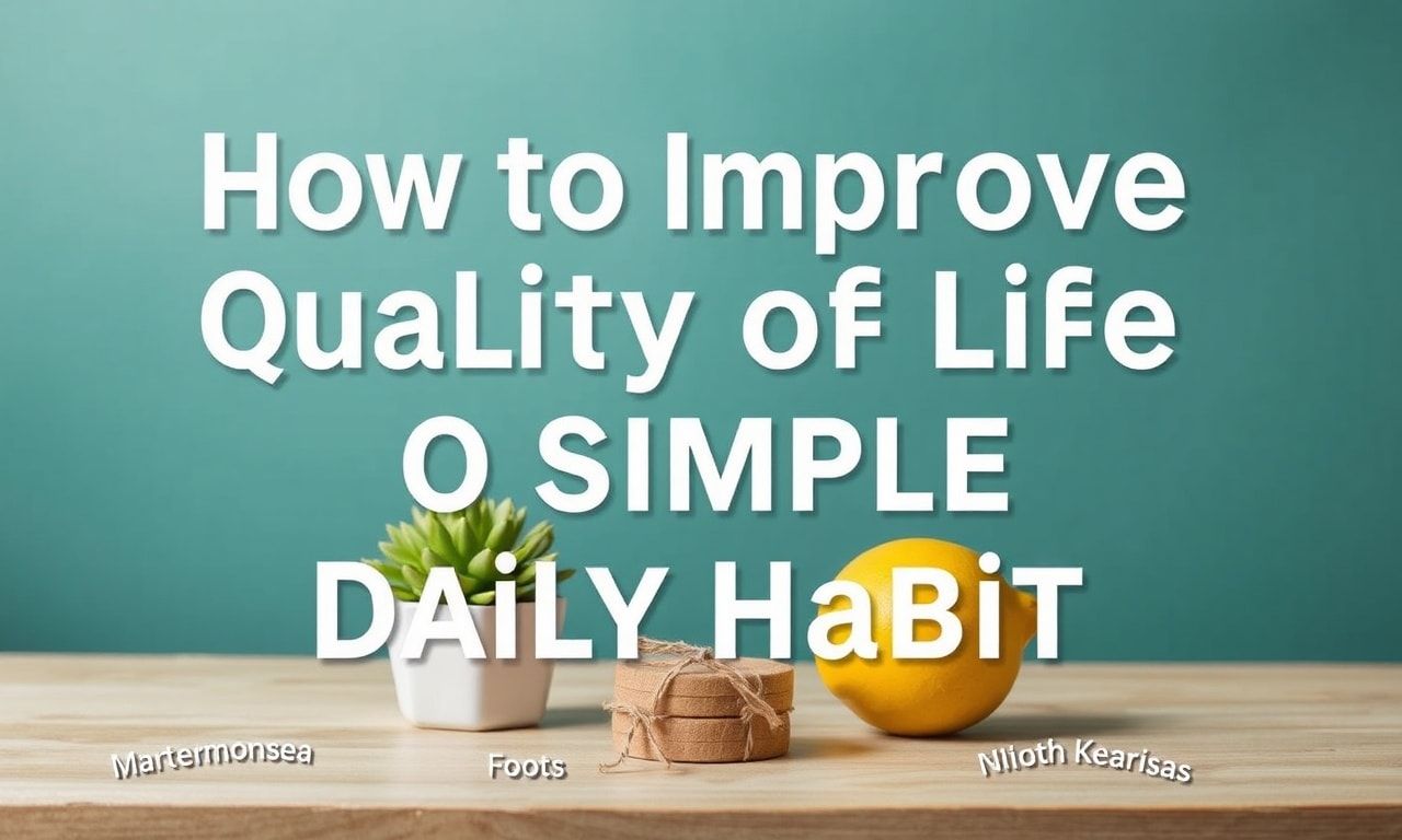 كيفية تحسين جودة حياتك من خلال عادات يومية بسيطة