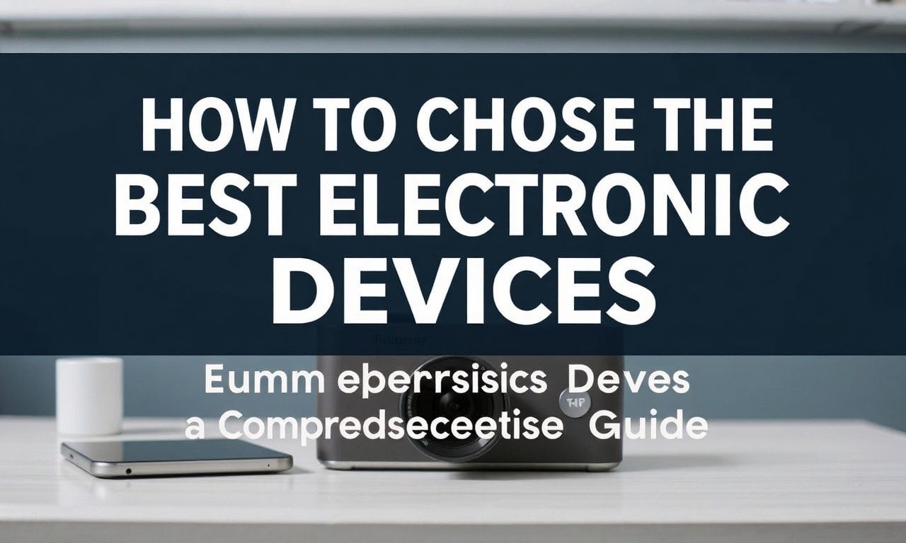 كيفية اختيار أفضل الأجهزة الإلكترونية: دليل شامل