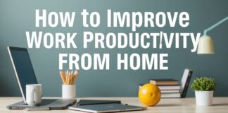 كيفية تحسين إنتاجية العمل من المنزل