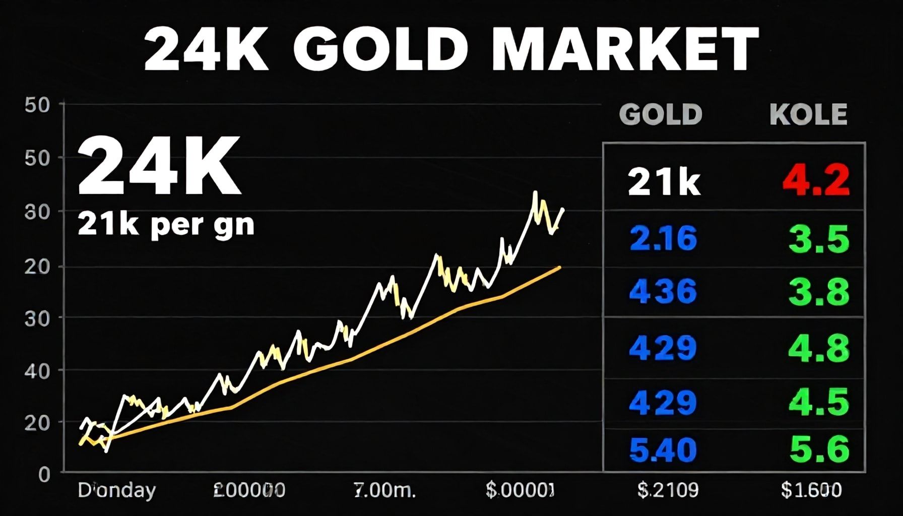 أبرز التغيرات في سعر الجرام بالعيار 24 و21