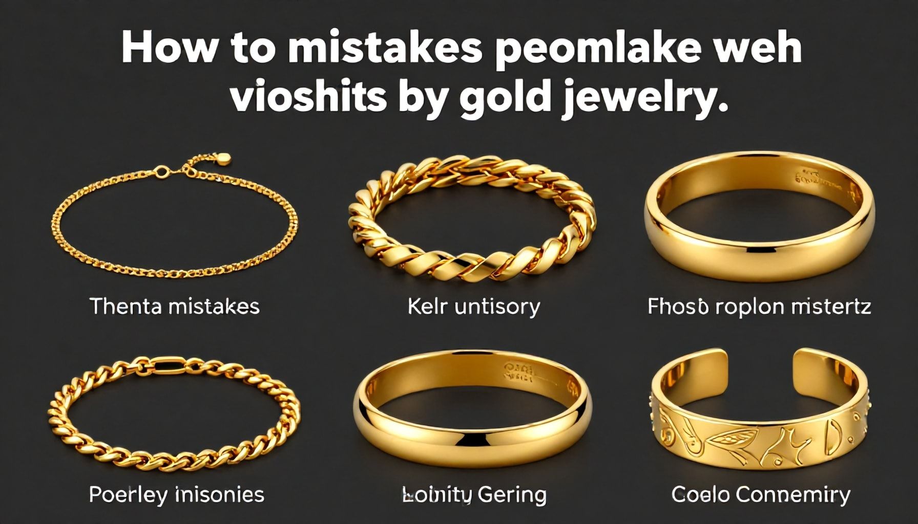 أخطاء شائعة عند شراء المجوهرات الذهبية وكيف تتجنبها