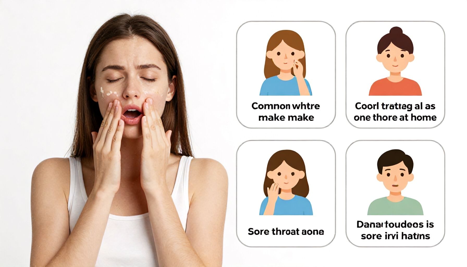 أخطاء شائعة عند علاج التهاب الحلق في المنزل