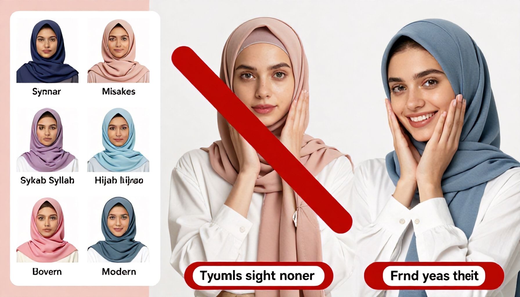 أخطاء شائعة في تنسيق الحجاب وكيفية تجنبها