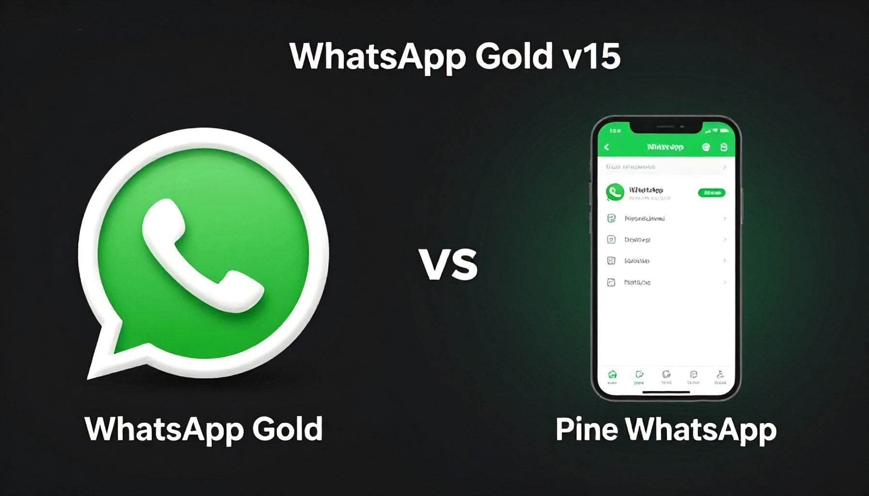 أربعة اختلافات بين واتساب الذهبي والعادي