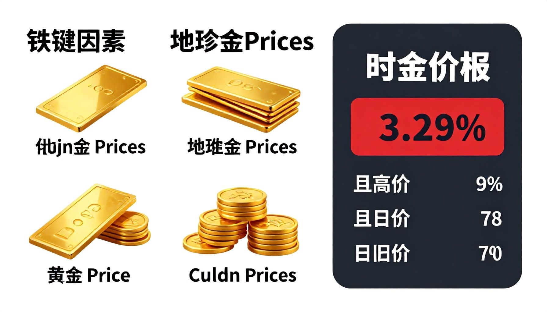 أربعة عوامل رئيسية تحرك أسعار الذهب محلياً