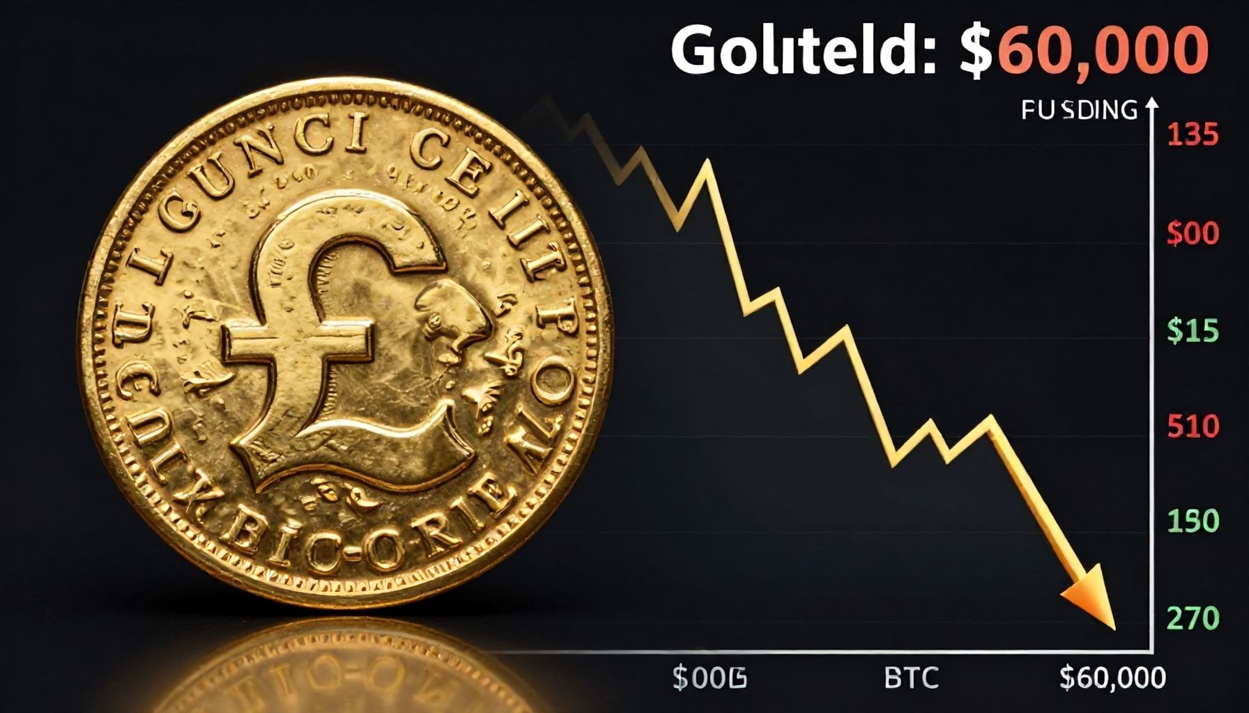 أرقام قياسية لجنيه الذهب وهبوط بيتكوين تحت 60 ألف دولار