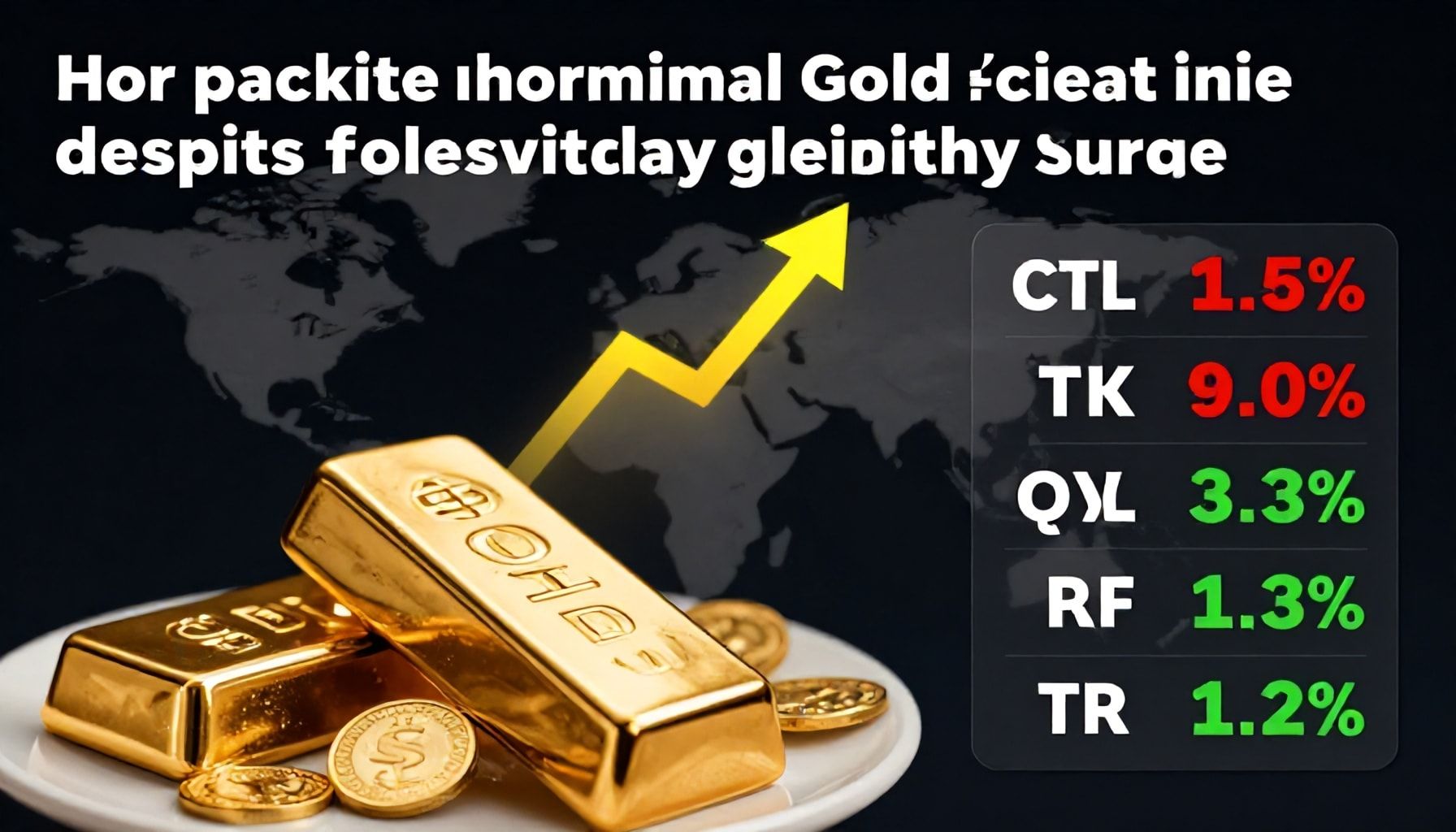 أسباب ارتفاع الذهب رغم استقرار الدولار عالميًا