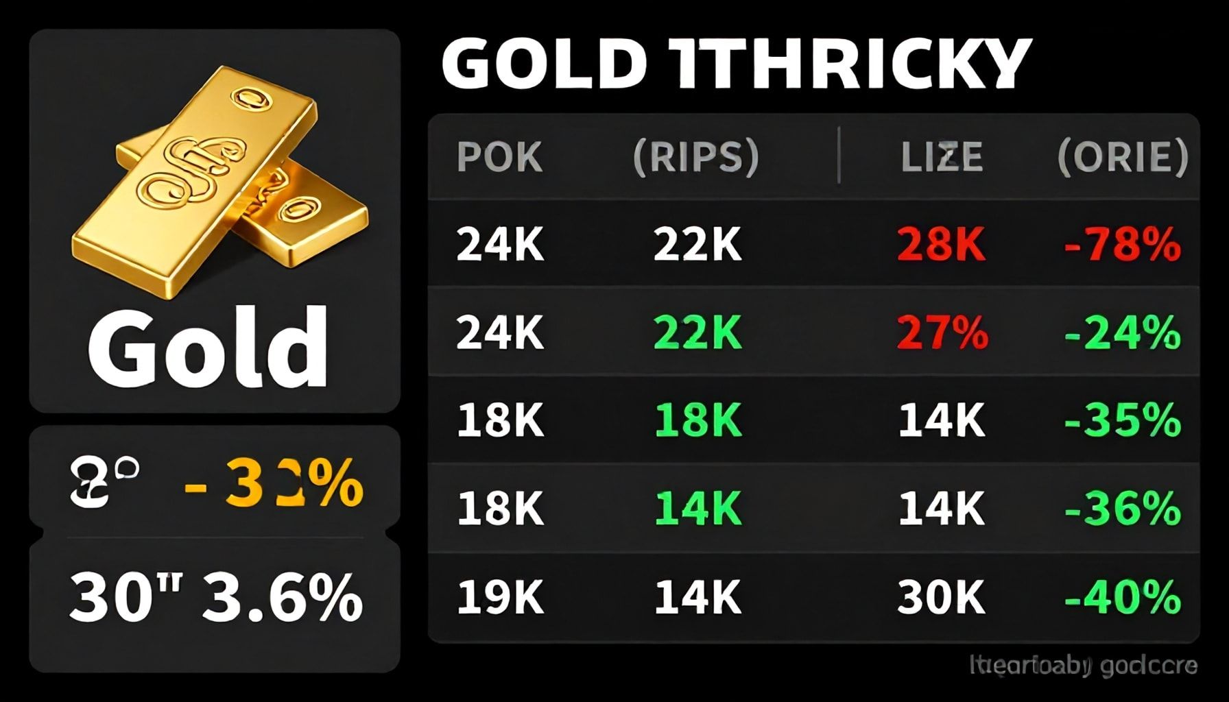 أسعار جرام الذهب اليوم في السعودية والاختلافات بين العيارات