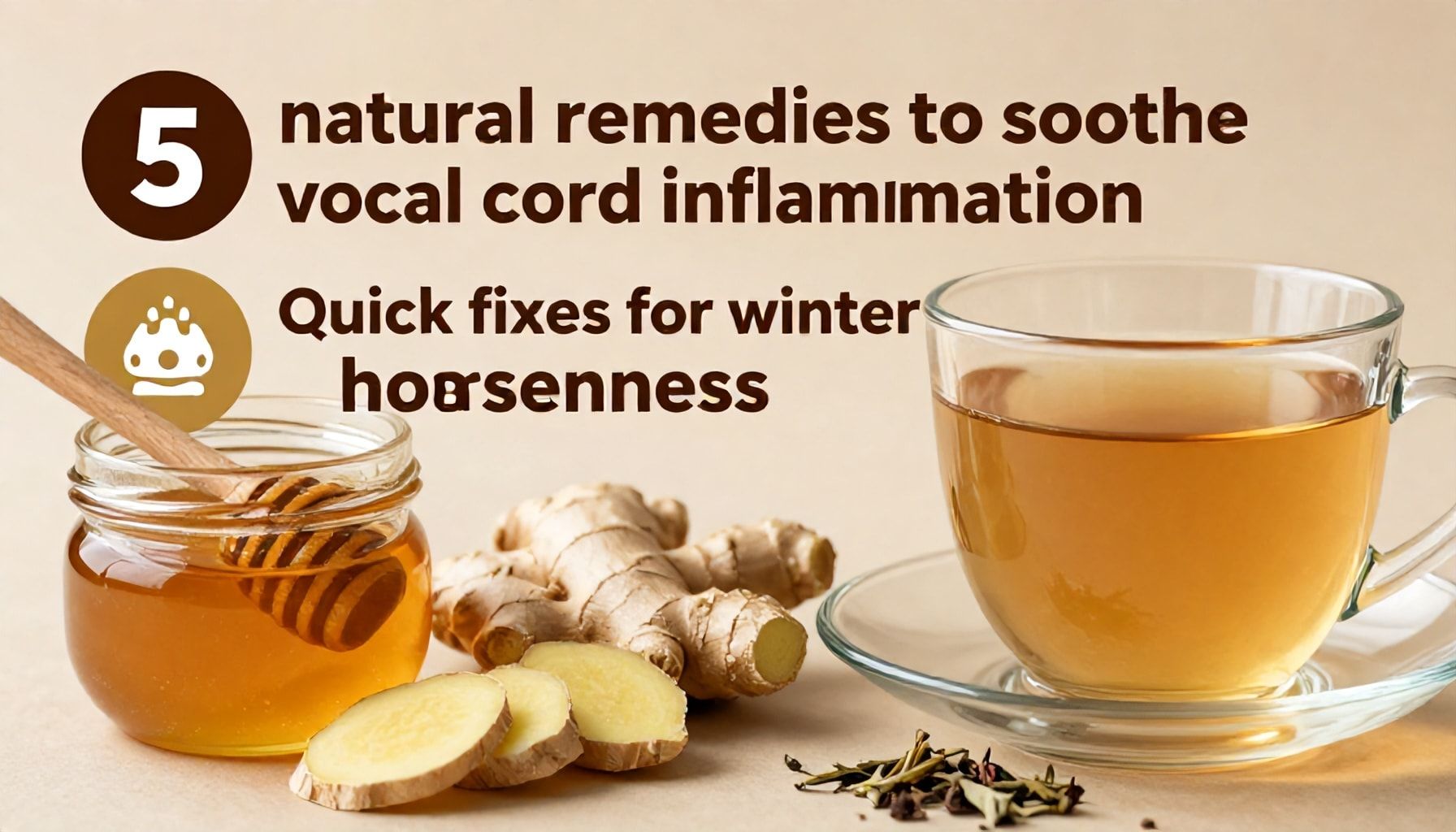 أفضل 5 وصفات طبيعية لتخفيف الالتهاب الصوتي