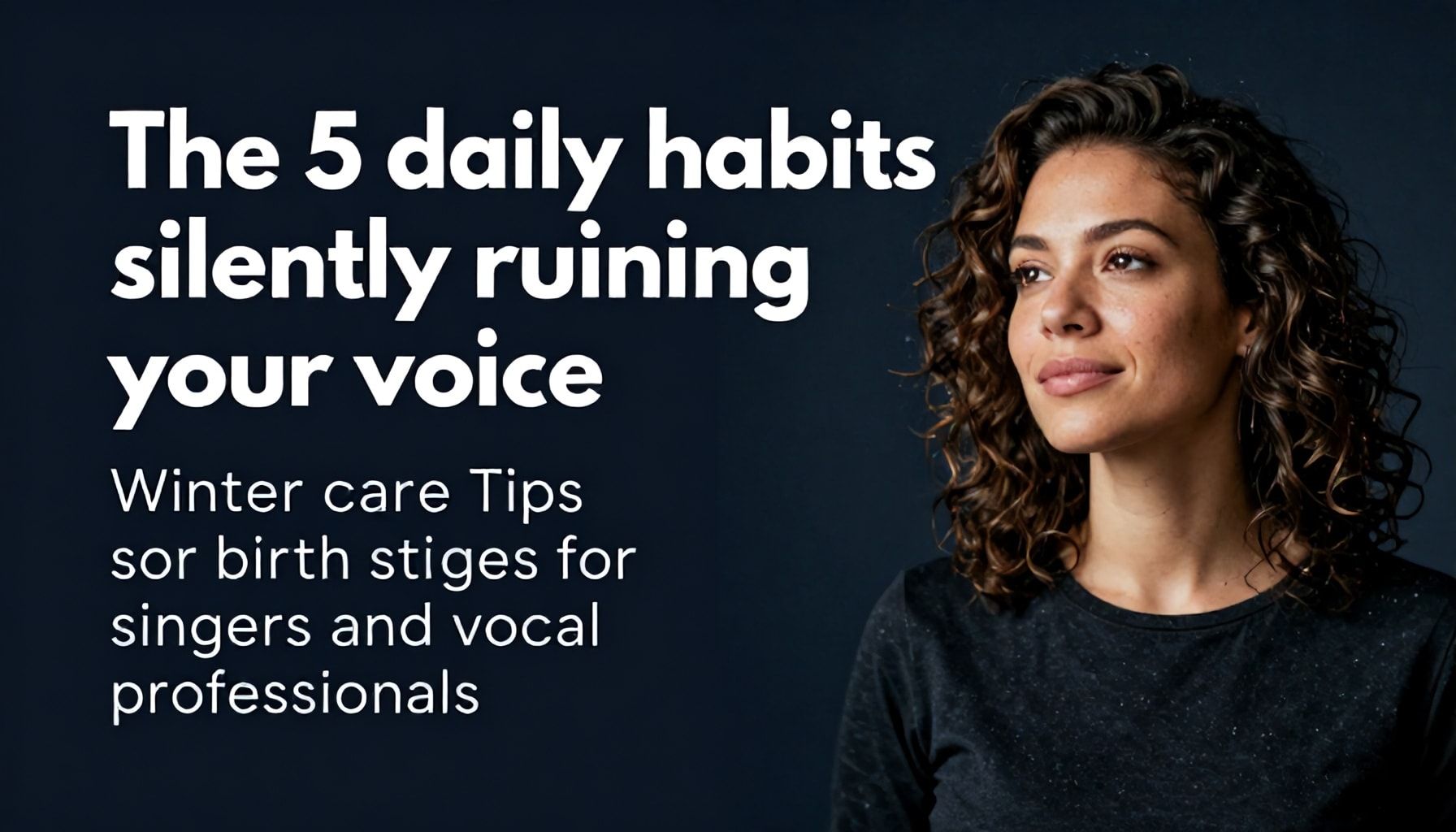 أهم 5 عادات يومية تدمر الصوت دون أن تشعر