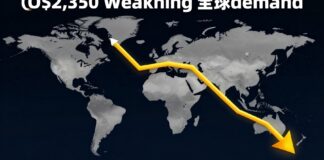 الذهب ينخفض إلى 2350 دولارًا للأونصة مع تراجع الطلب العالمي