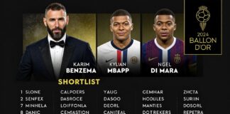 جوديل ومبابي وديبالي ضمن قائمة المرشحين الرسمية للكرة الذهبية 2024