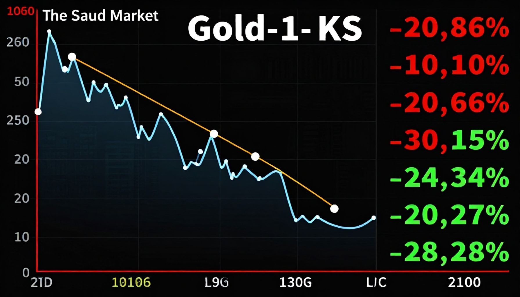 انخفاض الذهب في السوق السعودي أمس