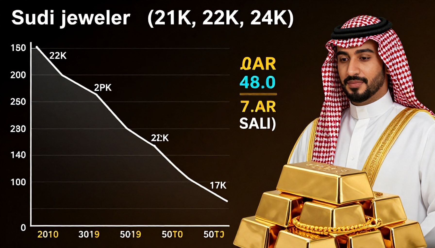 انخفاض سعر الذهب الصاغة اليوم في السعودية