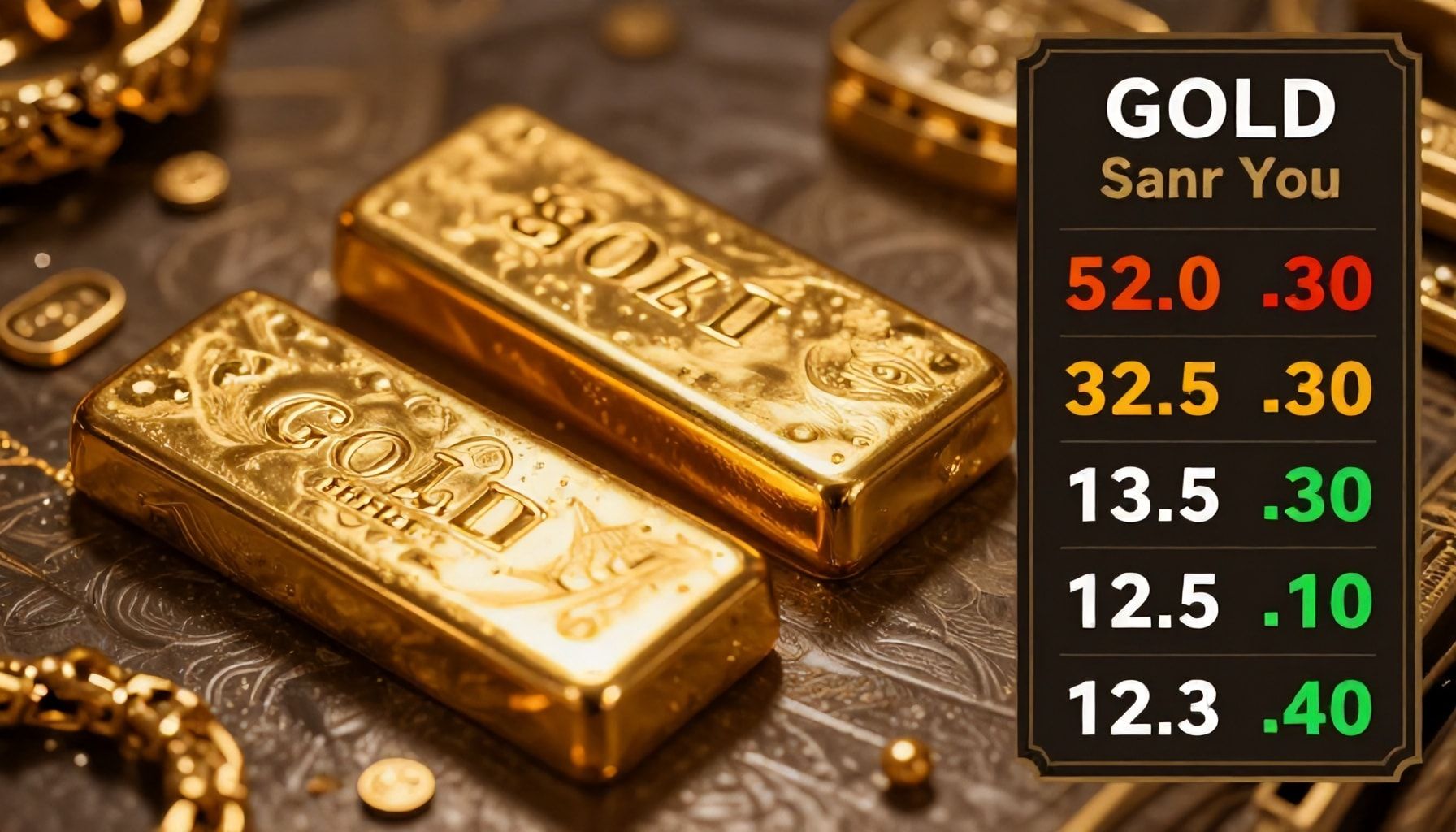 تأثير أسعار الذهب على السوق السعودي خلال الأسبوع