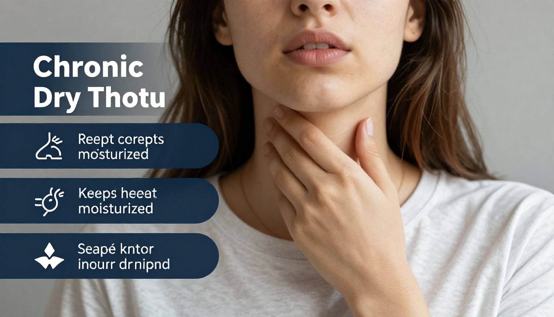 تأثيرات طويلة المدى لجفاف الحلق المتكرر