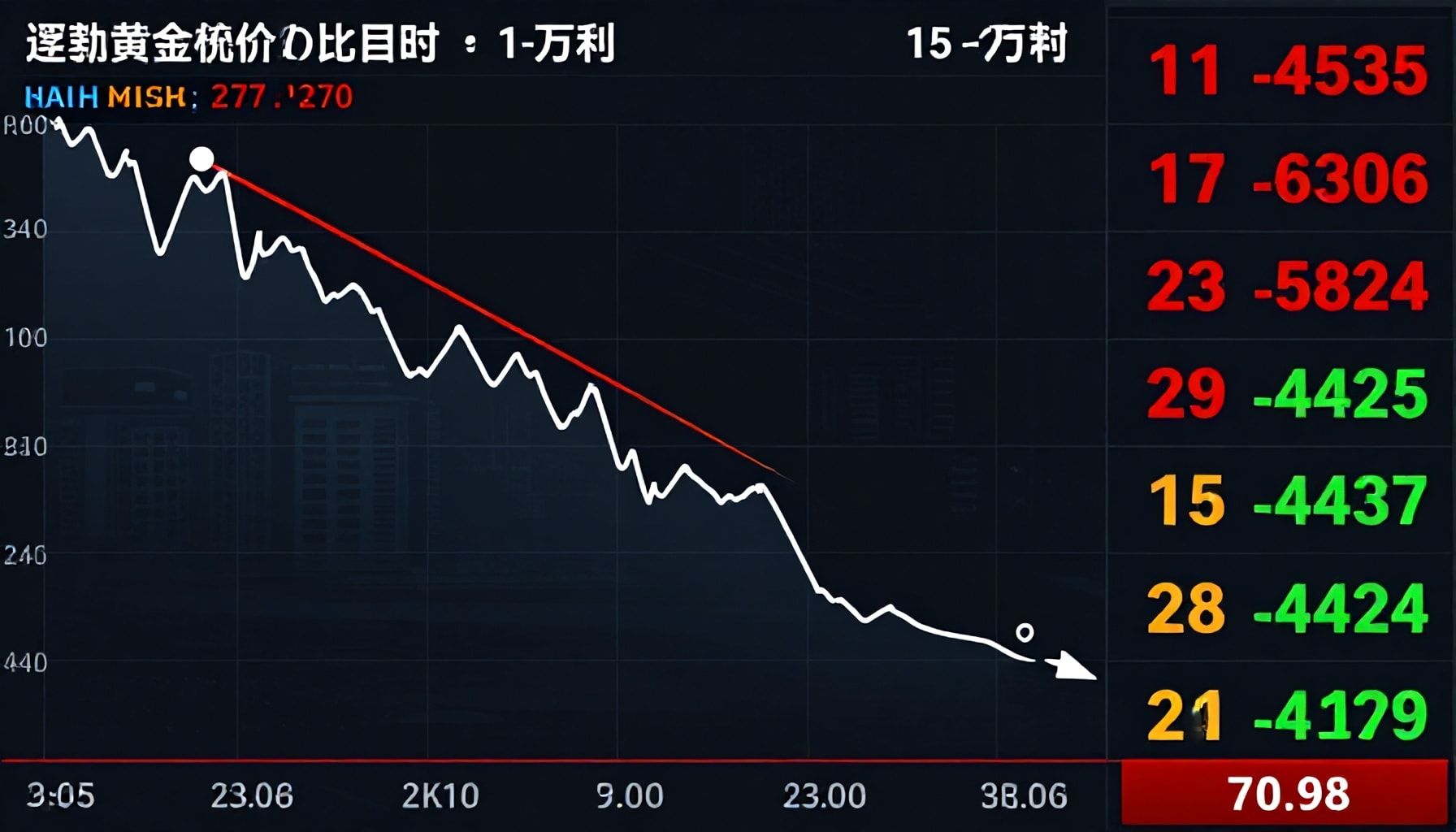 تراجع الذهب السعودي 15 ريالًا في جلسة واحدة