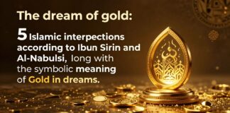 حلم الذهب في المنام: 5 تفسيرات شرعية وفق ابن سيرين والنابلسي