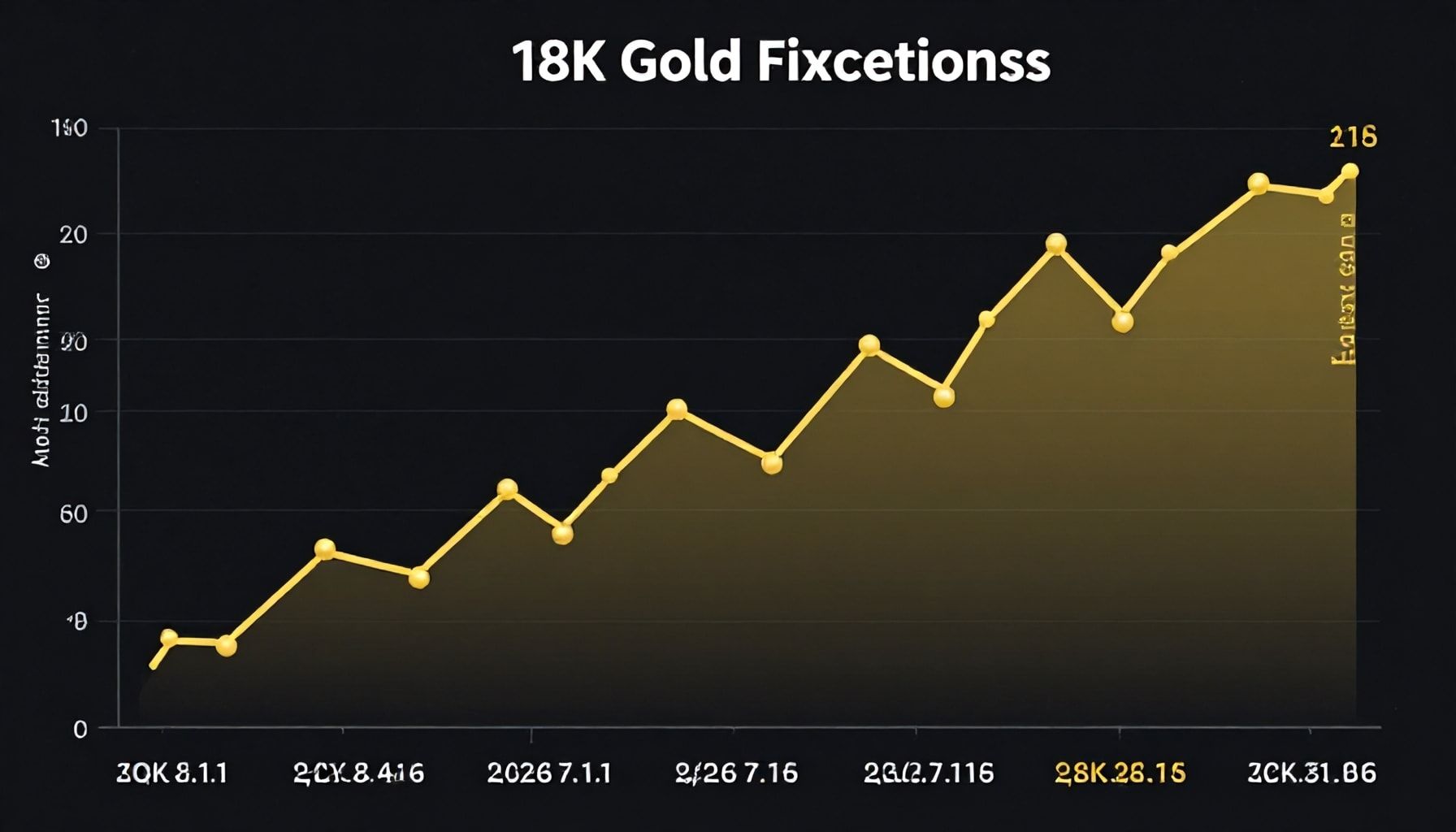 تقلبات أسعار الذهب عيار 18 خلال الأسبوع الماضي