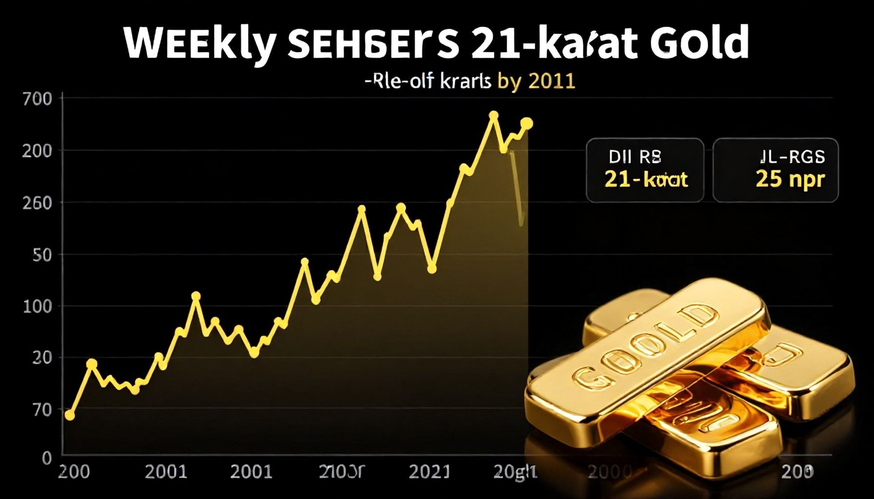 تقلبات أسعار الذهب عيار 21 خلال الأسبوع الحالي