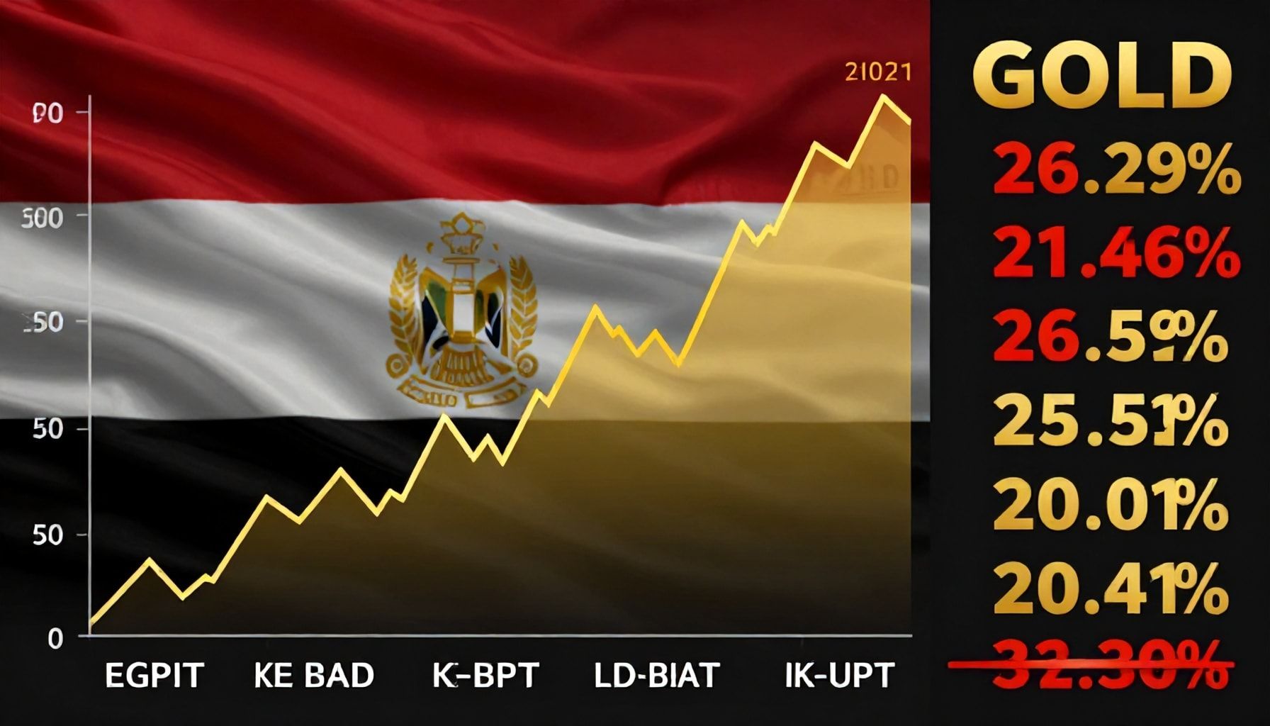 تقلبات أسعار الذهب في مصر خلال أسبوع واحد