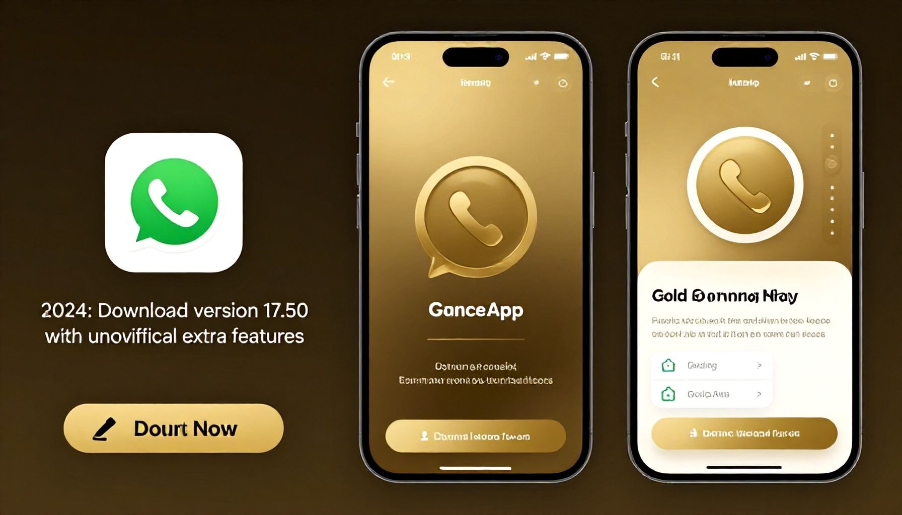 واتس أب الذهبي 2024: تحميل الإصدار 17.50 مع مزايا إضافية غير رسمية