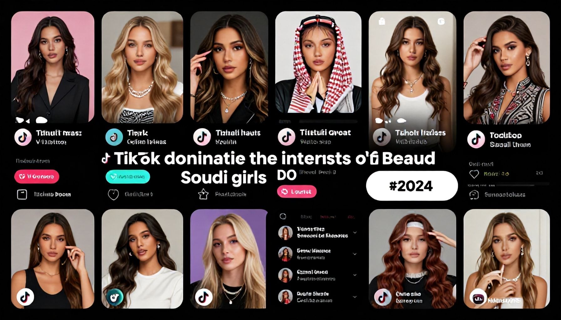 تيك توك يسيطر على اهتمامات الفتيات السعوديات عام 2024
