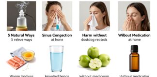 5 طرق طبيعية لتخفيف احتقان الجيوب الأنفية دون أدوية في المنزل