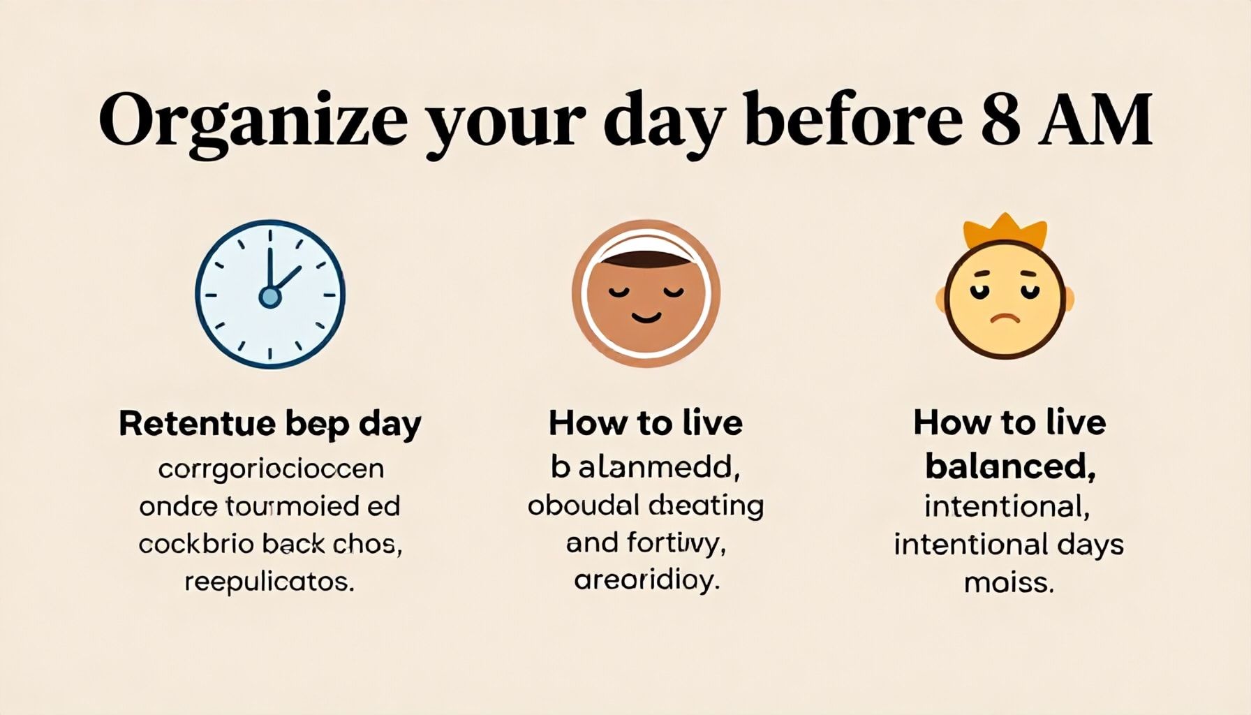 خطوات بسيطة لتنظيم يومك قبل الثامنة صباحًا