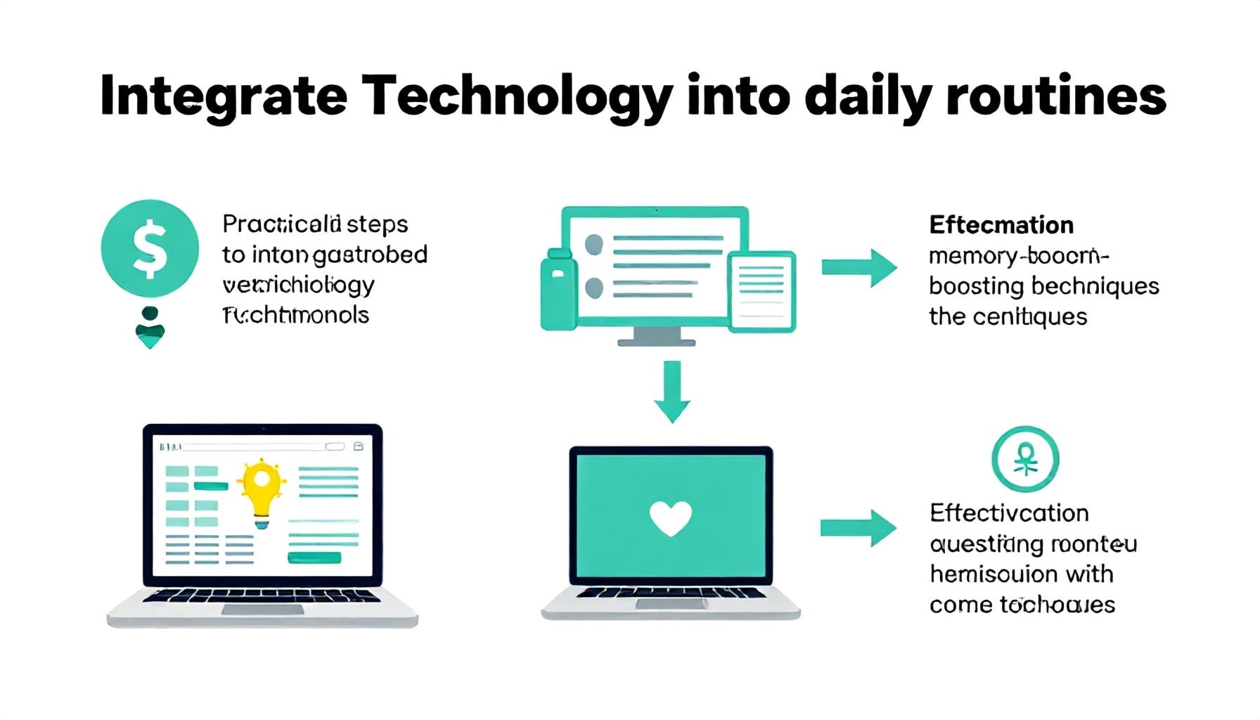 خطوات تطبيق التقنيات في الروتين اليومي