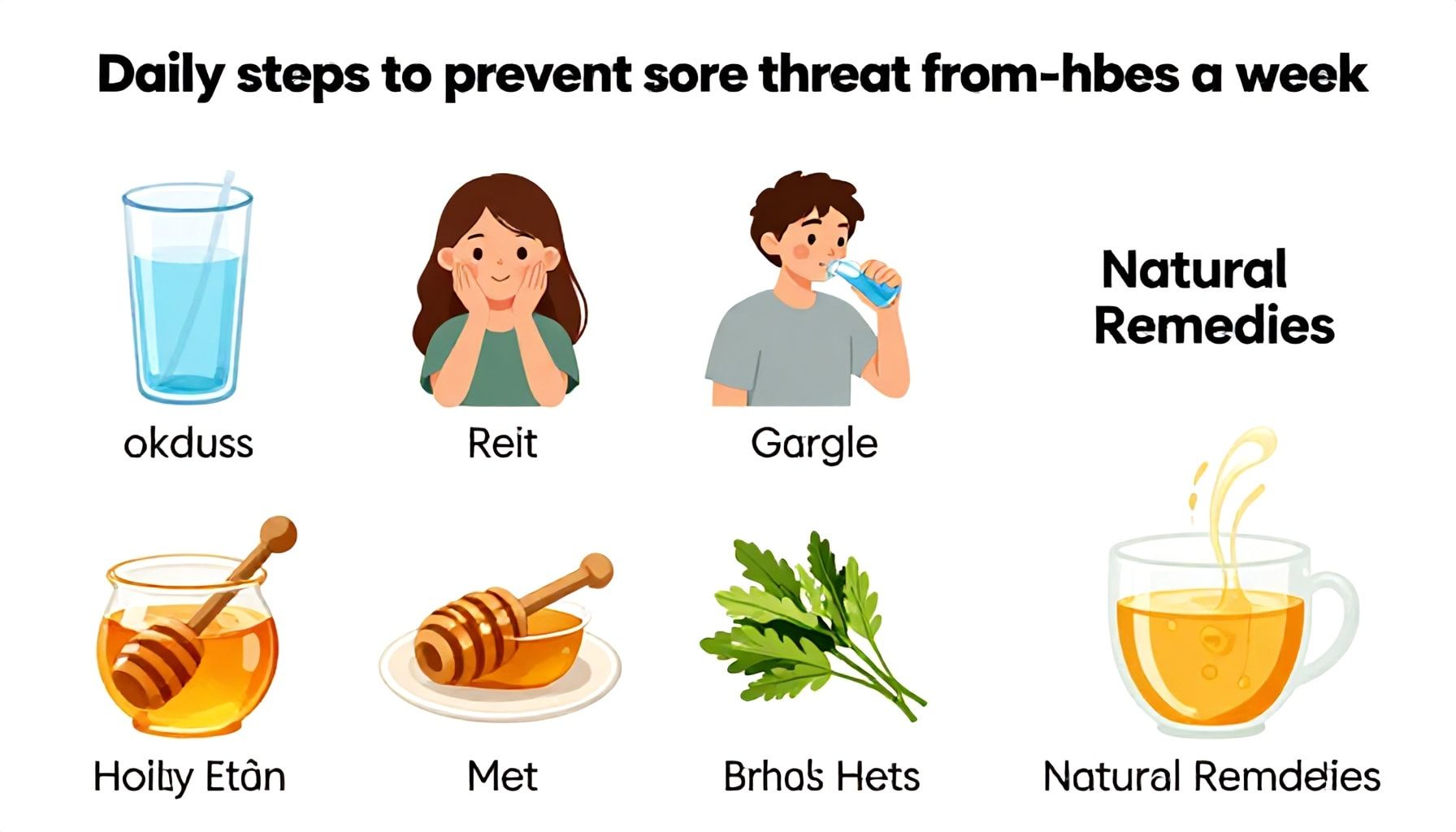 خطوات يومية لتجنب تفاقم التهاب الحلق في أسبوع